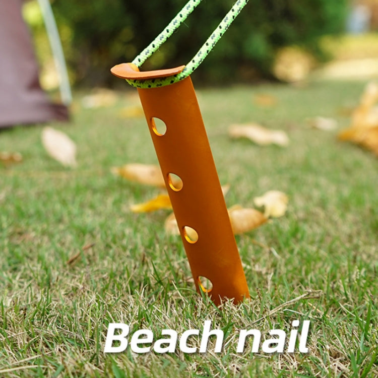 Outdoor Camping Tent Aluminum Alloy Tubular Ground Nails(Red) by bashfashion