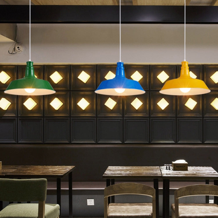 Bedroom Dining Bar Wrought Iron Single Head Chandelier, Without Bulb 26cm (Green) by bashfashion