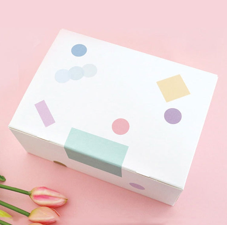 10 Sets Colorful Dot Stickers Gradient Labels Geometric Decorative Stickers Index Stickers(Green) by bashfashion