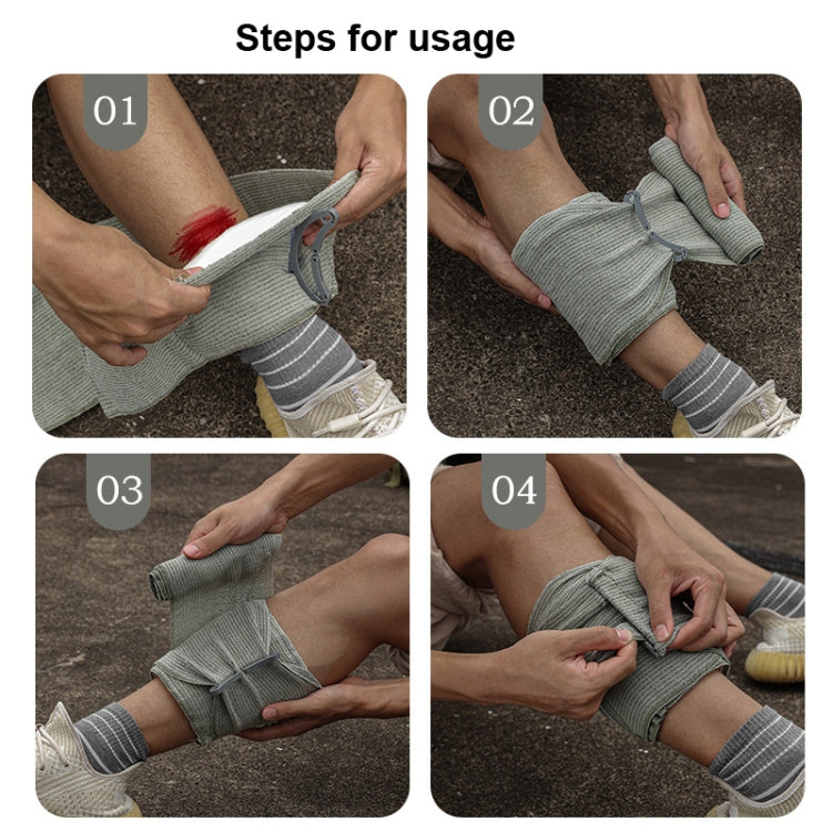 Outdoor Elastic Tourniquet Camping First Aid Vacuum Compression Bandage(Small) by bashfashion