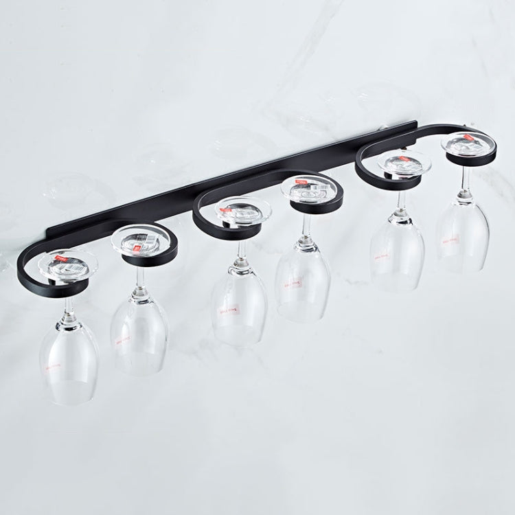 Household Punch-free Red Wine Glass Upside Down Rack, Style: 3 Slots by bashfashion