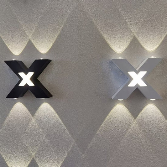 Bedroom Background Wall Lighting Outdoor Courtyard Waterproof Wall Lamp, Light color: Warm White(White) by bashfashion