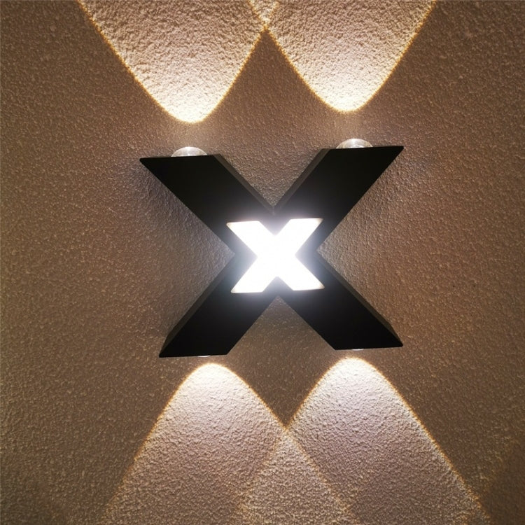 Bedroom Background Wall Lighting Outdoor Courtyard Waterproof Wall Lamp, Light color: Warm White(White) by bashfashion