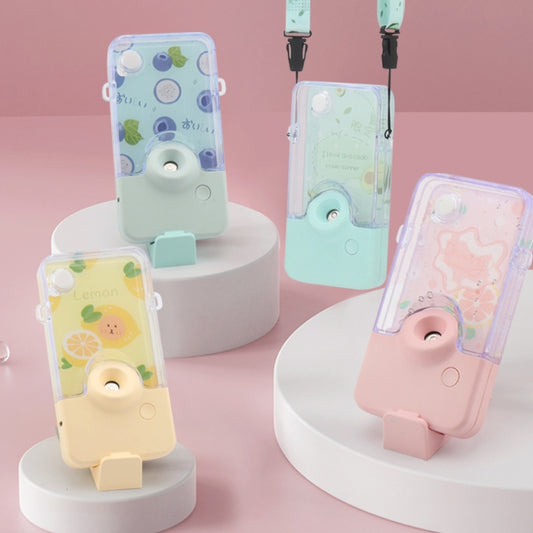 Hanging Neck Spray Hydrating Instrument Summer Fresh Fruit Series Hydrating Instrument(Avocado) by bashfashion