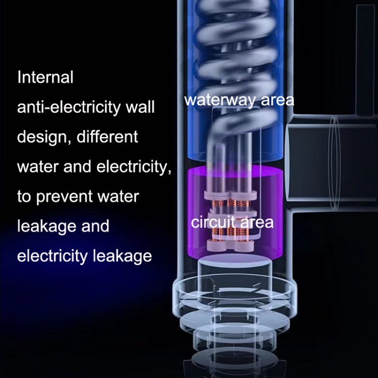 Household Kitchen Electric Hot Water Fauce EU Plug, Style: Stainless Steel Universal Pipe Type by bashfashion