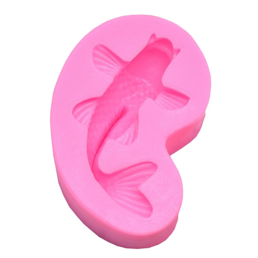 2 PCS Goldfish Baking Fondant Silicone Mold Cake Decorating(Pink) by bashfashion