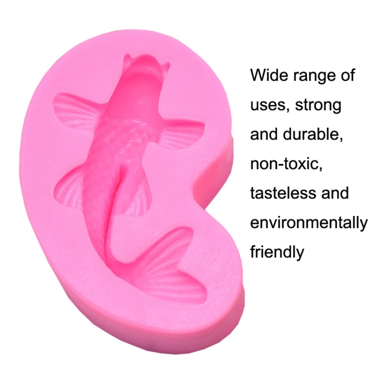 2 PCS Goldfish Baking Fondant Silicone Mold Cake Decorating(Pink) by bashfashion