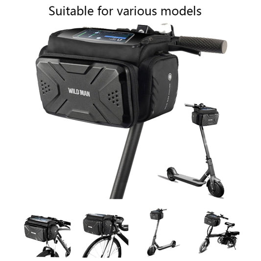 WILD MAN GS6 4L Outdoor Cycling Waterproof Bicycle Bag(Black) by WILD MAN