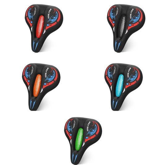 Bicycle Seat Cover Thickened Silicone Shock-absorbing Saddle Cover(Black) by bashfashion