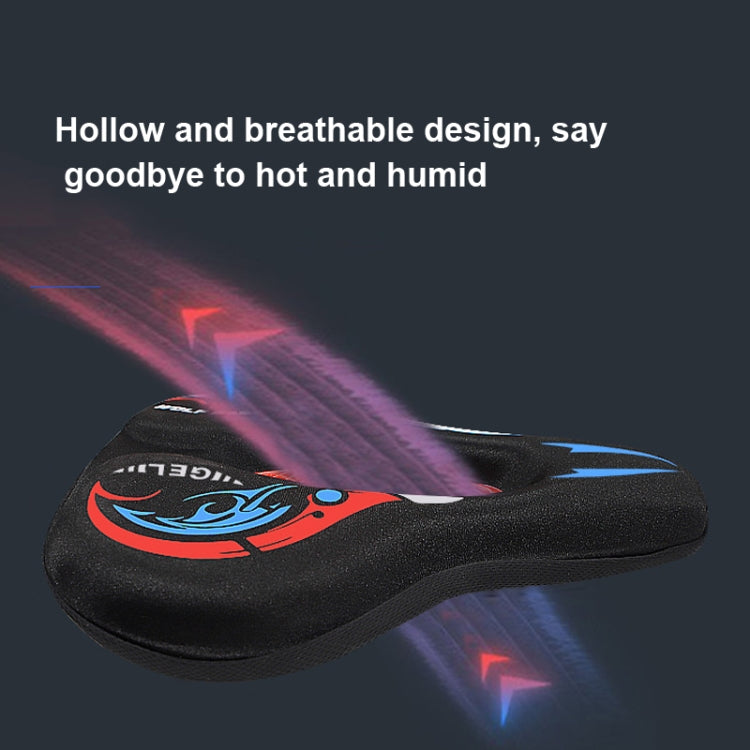 Bicycle Seat Cover Thickened Silicone Shock-absorbing Saddle Cover(Orange) by bashfashion