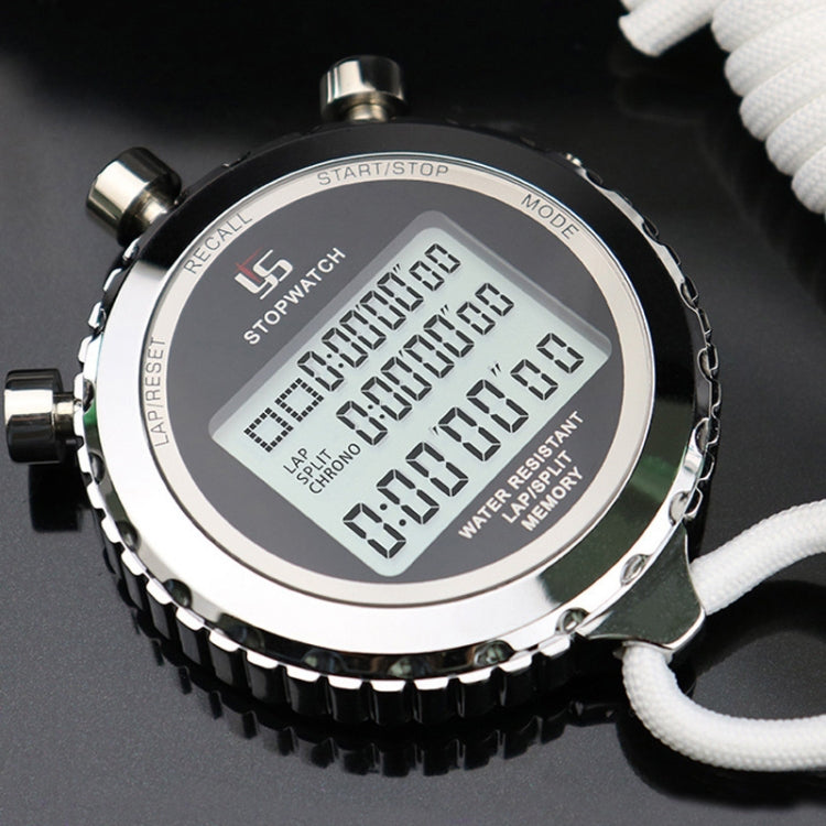 YS Metal Stopwatch 3 Rows Display Running Training Electronic Timers, Style: YS-510 10 Memories by bashfashion