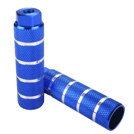 FMFXTR Bicycle Back Seat Foot Pedal Universal Back Rear Post, Color: Blue Large Hole Long by FMFXTR