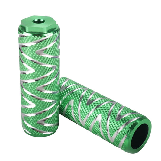 FMFXTR Bicycle Back Seat Foot Pedal Universal Back Rear Post, Color: Green Small Hole Short by FMFXTR