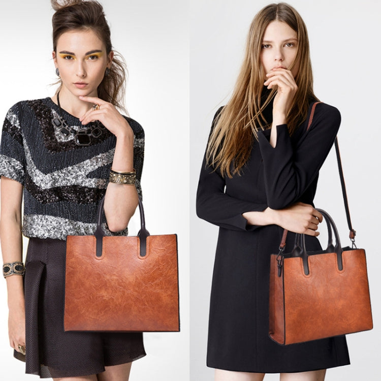 TFZ 1005 Vintage Commute Square Handbags(Black) by bashfashion