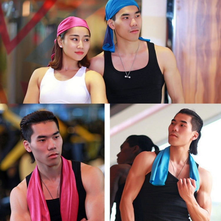 30x90cm Summer Fitness Cold Sports Towel To Cool Down Ice Cold Towel(Bright Orange) by bashfashion