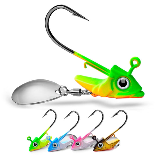 Lead Material Fish Shape Anti-hanging Bottom Hook, Specification: 15g(Orange) by bashfashion