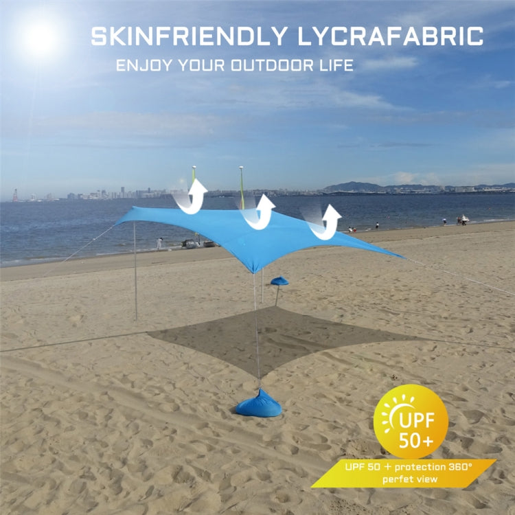 Outdoor Beach Lycra Canopy Camping Tent Sunshade Fishing Tent, Size: 300x300x200cm(Green) by bashfashion