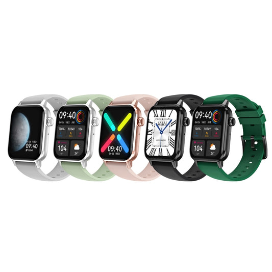 HD6 1.69 inch Multifunctional Heart Rate Monitoring Smart Watch(Silver) by bashfashion