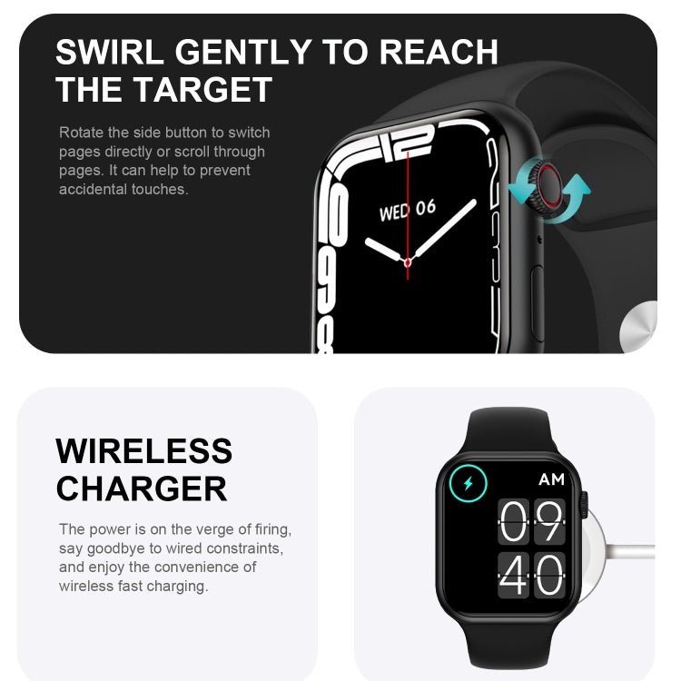 HD7max 1.9 Inch Multifunctional Waterproof Smart Watch with NFC Function(White) by bashfashion