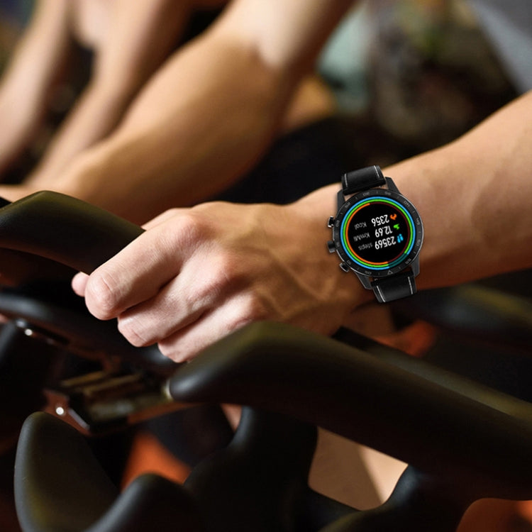 LOANIY DT70 Analog Digital Dual Display Smart Call Watch(Silver Leather) by LOANIY