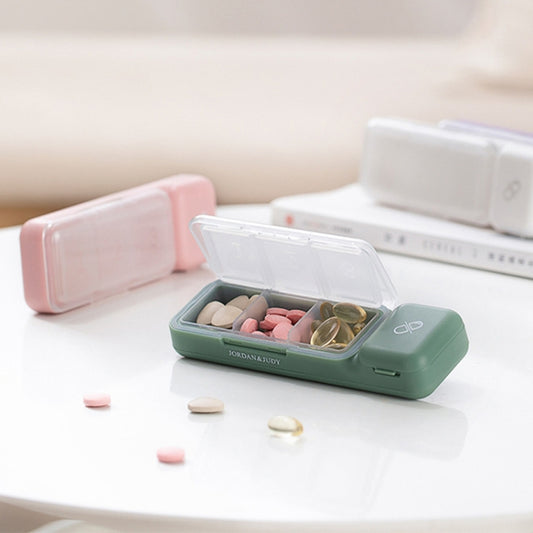 TR017 Portable Medicine Cutter Portable Mini 7 Days Sealed Separate Medicine Box(White) by bashfashion