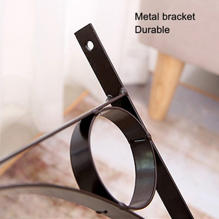 Iron Retro Home Wall Clock Double Side Hanging Clock, Size: 8 inch(Monochrome 62450114A) by bashfashion