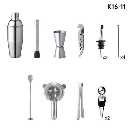 16 In 1 750ml Bamboo and Wood Rack Bartending Tool(K16-11) by bashfashion