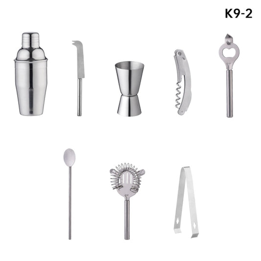 Bamboo and Wood Rack Bartending Tool Set, Spec: K9-2 by bashfashion