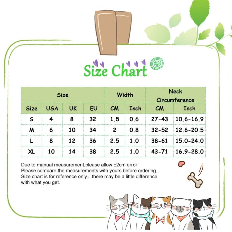 Pet Ethnic Style Polyester Cotton Print Pattern Collar, Size: XL: 2.5x43-71cm(Maya Fans) by bashfashion