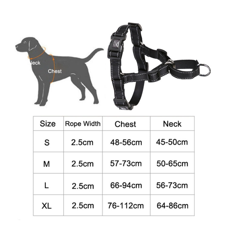 Glow Castle Pet Reflective Nylon Prevent Running Wild Chest Strap, Size: M(Black) by Glow Castle