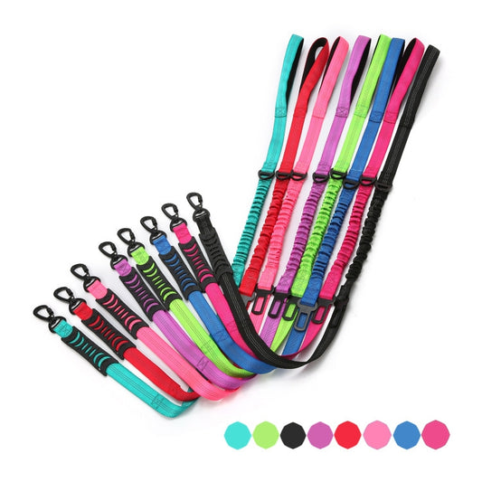 Elastic Reflective Car Dual-purpose Dog Leash(Rose Red) by bashfashion