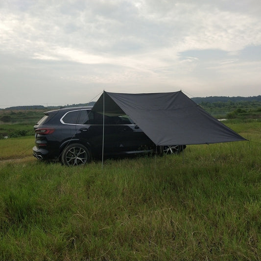 Outdoor Picnic Camping Tent On The Side Of The Car Rain-proof Sunshade Canopy 300x200cm(Black) by bashfashion