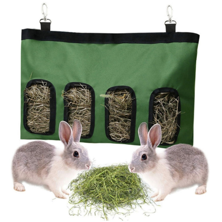 Pet Rabbit Guinea Pig Hanging Feeding Hay Storage Bag, Specification: Strawberry One-hole by bashfashion