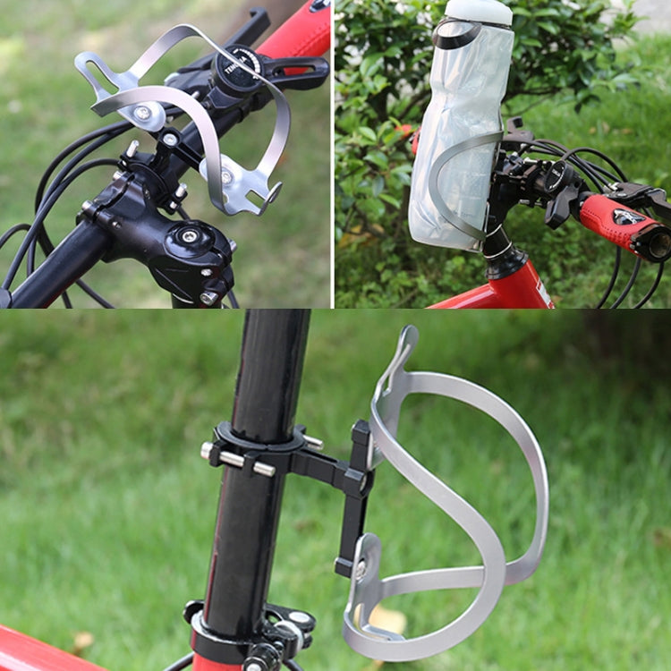Bicycle Aluminum Alloy Bottle Cage Conversion Seat Fixed Adjustable Bottle Cage(Red) by bashfashion
