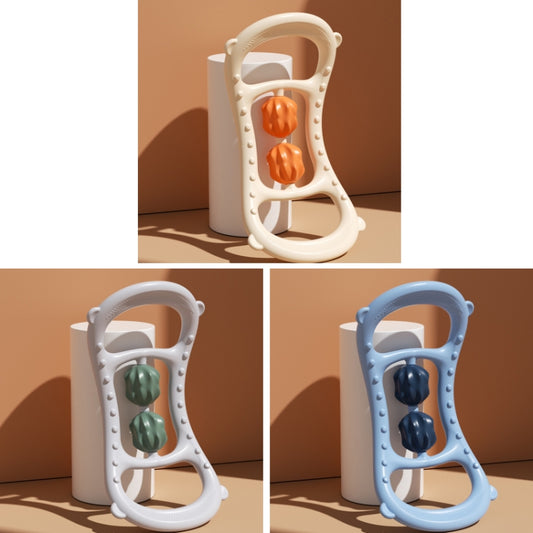 Massage Stretching Yoga Assisted Ring With Raised Point Roller(Sky Blue) by bashfashion