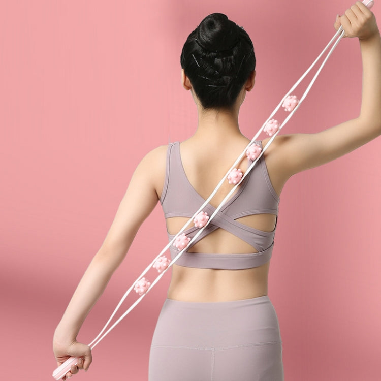 Shoulder Neck&Back Dredging Meridian Manual Roller Massager(Pink) by bashfashion