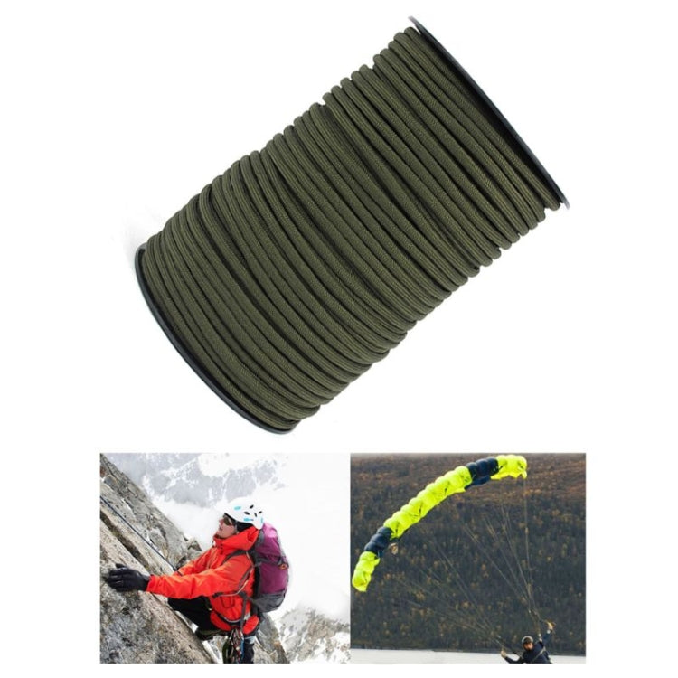 100m 9 Core 550 Umbrella Rope Outdoor Camp Rescue Bundle Tent Rope Mountain Rope(Green) by bashfashion