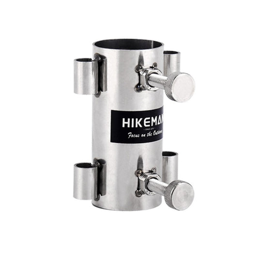 HIKEMAN Enlarged Aperture Outdoor Camping Canopy Pole Holder, Style: Stainless Steel (Silver) by HIKEMAN
