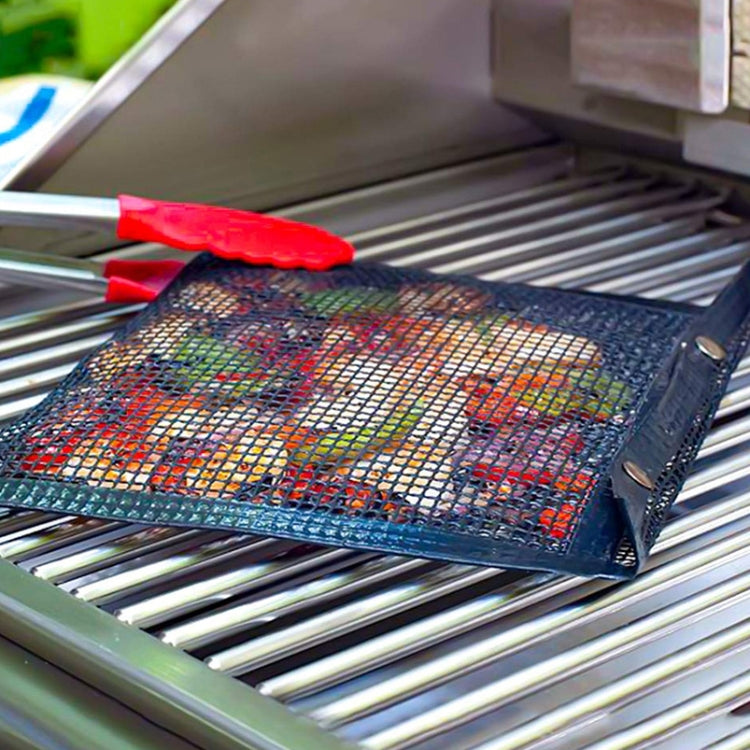 Vc005 BBQ Non-Stick Mesh Grilling Bag, Size: Black (30 x 27cm) by bashfashion