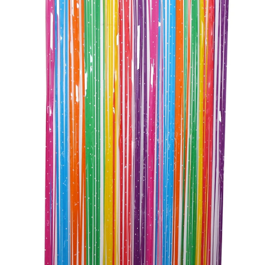 1x2.5M Splicing Color Rain Curtain Birthday Party Surprise Arrangement Props(Star) by bashfashion
