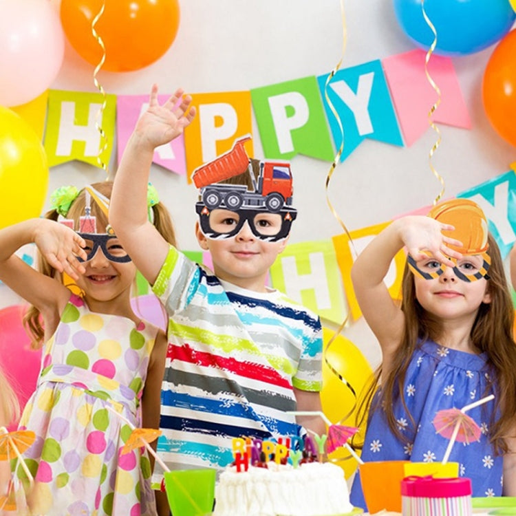 3 PCS Children Birthday Party Funny Glasses Photo Props(Small Crane) by bashfashion