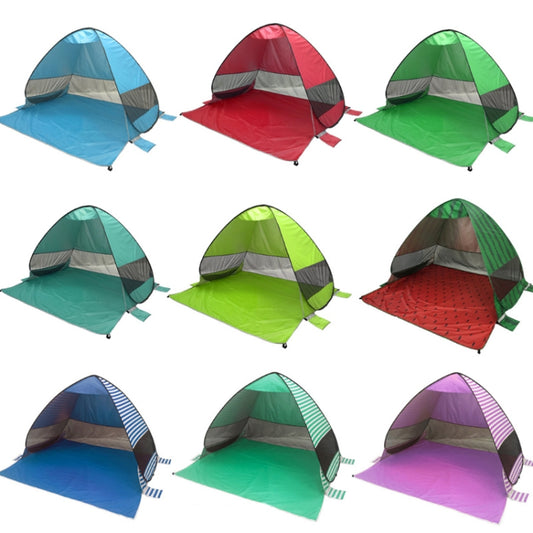Automatic Instant Pop Up Tent Potable Beach Tent,Size:, Color: Red by bashfashion