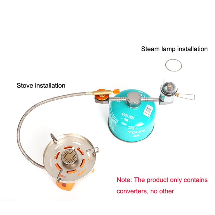 2 In 1 Outdoor Camping Aluminum Alloy Gas Tank Conversion Head Tool by bashfashion