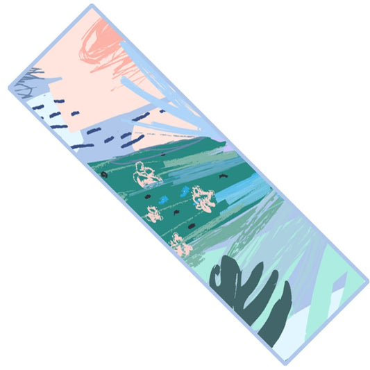 YDJ1223-1 Microfiber Double Sided Fleece Print Quick Dry Portable Sports Towel 30x100cm(Wait For You In Painting) by bashfashion