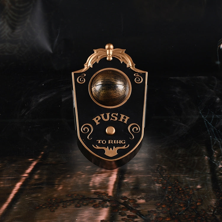 Halloween One-eyed Doorbell Glowing Horror Sound Decoration Pendant Black by bashfashion