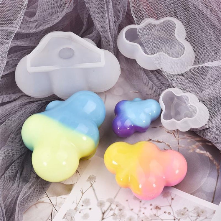 2 PCS Cloud DIY Mirror Silicone Mold, Specification: Large by bashfashion