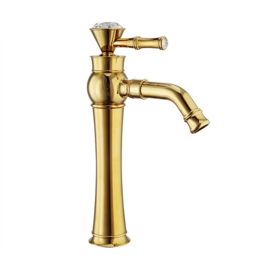 All Bronze Bathroom Basin Hot And Cold Water Faucet, Style: Gold High Model by bashfashion