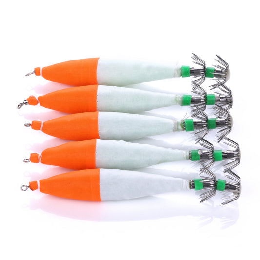 5 PCS / Bag HENGJIA SJ001 Luminous Explosion Squid Hook Deep Sea Fishing Fake Bait(2) by HENGJIA