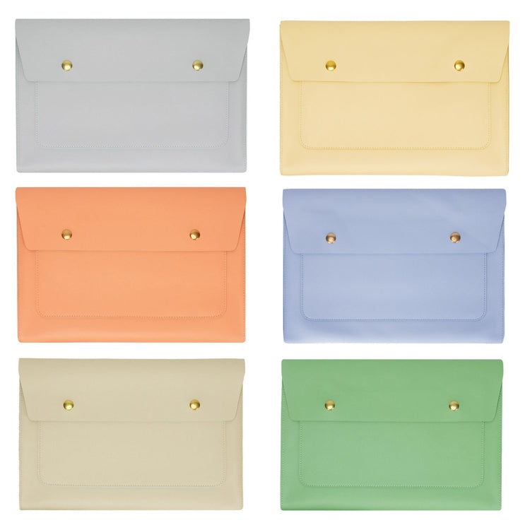 S178 3 In 1 Leather Waterproof Laptop Liner Bag, Size: 14 inches(Avocado Green) by bashfashion