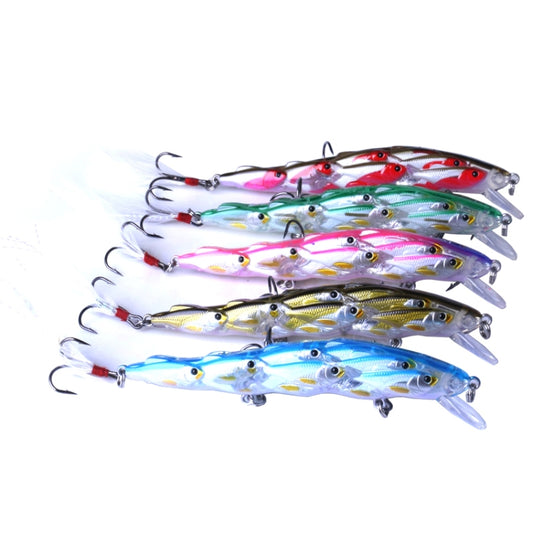 HENGJIA MI113 11.5cm 15.7g Sea Fishing Crank Lure Swing With Feather Hook(E) by HENGJIA